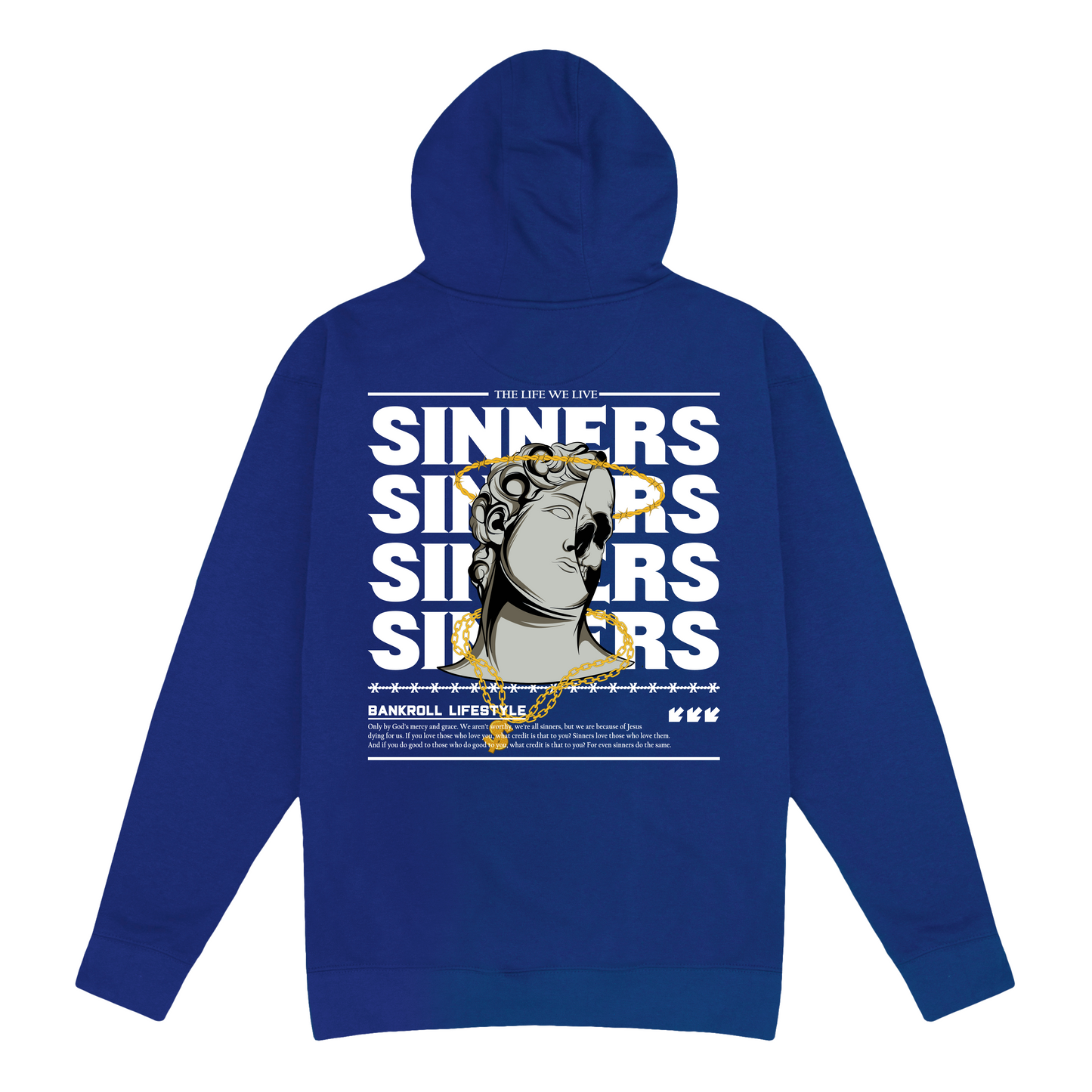 Don't Judge Sinners Hoodie - Blue