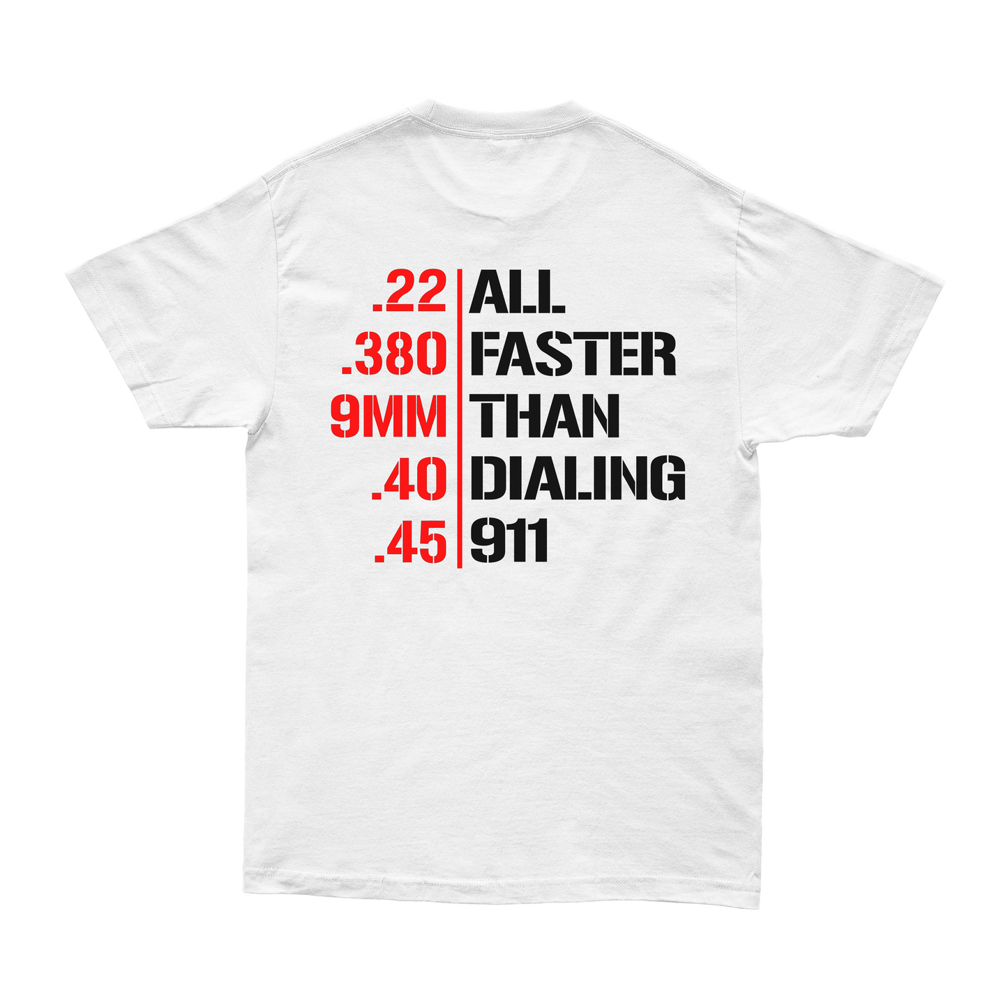 Bankroll Gun Club All Ammo Faster T Shirt - White